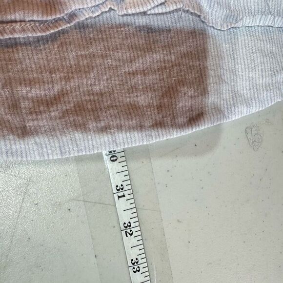 Sigrid‎ Olson 100% Linen Striped Boyfriend Button Down Shirt Blue & White 1X - Picture 8 of 9